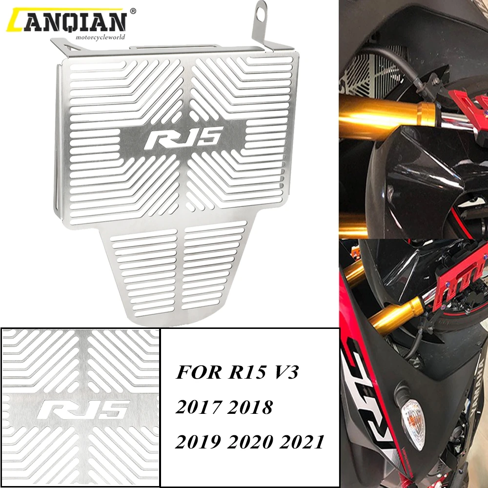 

Motorcycle Accessories FOR YAMAHA R15 V3 R15V3 2017 2018 2019 2020 2021 Stainless Steel Radiator Grille Guard Cover Protection