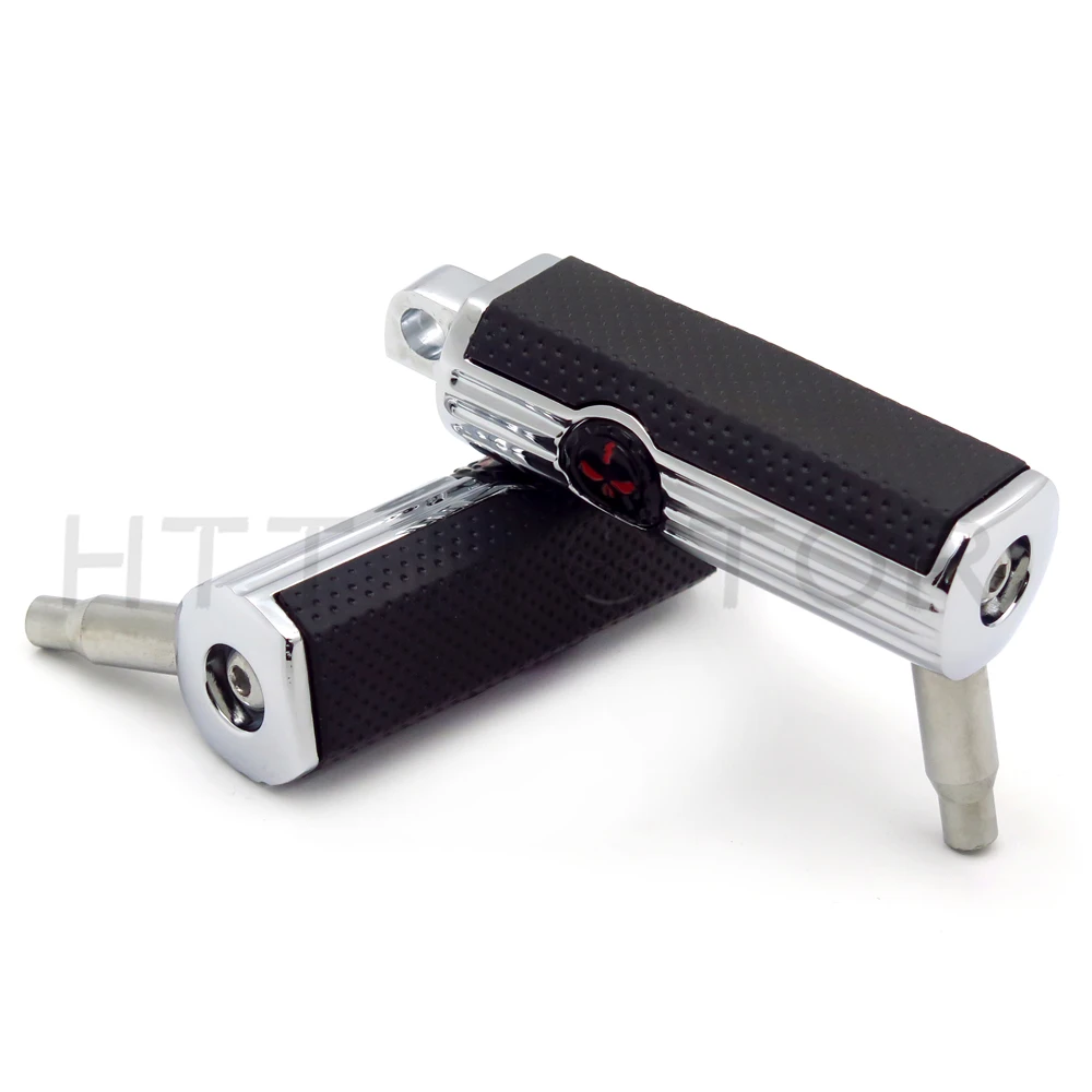 Aftermarket новая пара подножки отдых шестерни череп для Harley Мотоцикл Touring мужской Peg Mount FL