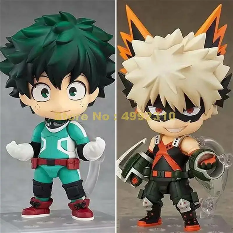 Аниме Boku No My World Midoriya Izuku Bakugou Katsuki ПВХ милая экшн фигурка Q Version 10 см #705 686
