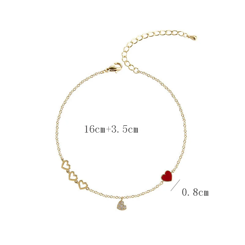 

New Jewelry Fashion High-quality Woman Hollow Heart Crystal Heart-shaped Bracelet 2 Styles Bracelet Jewelry Anniversary Gifts
