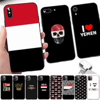 toplbpcs yemen flag phone case for iphone 11 12 13 mini pro xs max 8 7 6 6s plus x 5s se 2020 xr cover
