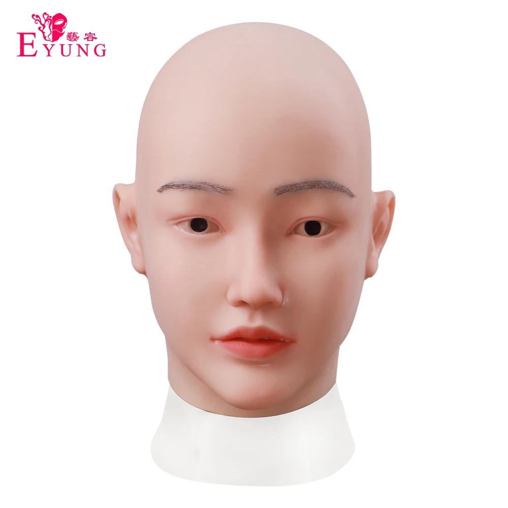 1 шт. Реалистичная силиконовая лицевая часть реалистичное настоящее лицо для
