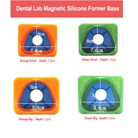 dental lab magnetic silicone plaster mould former base model full arch two depth 12mm 15mm