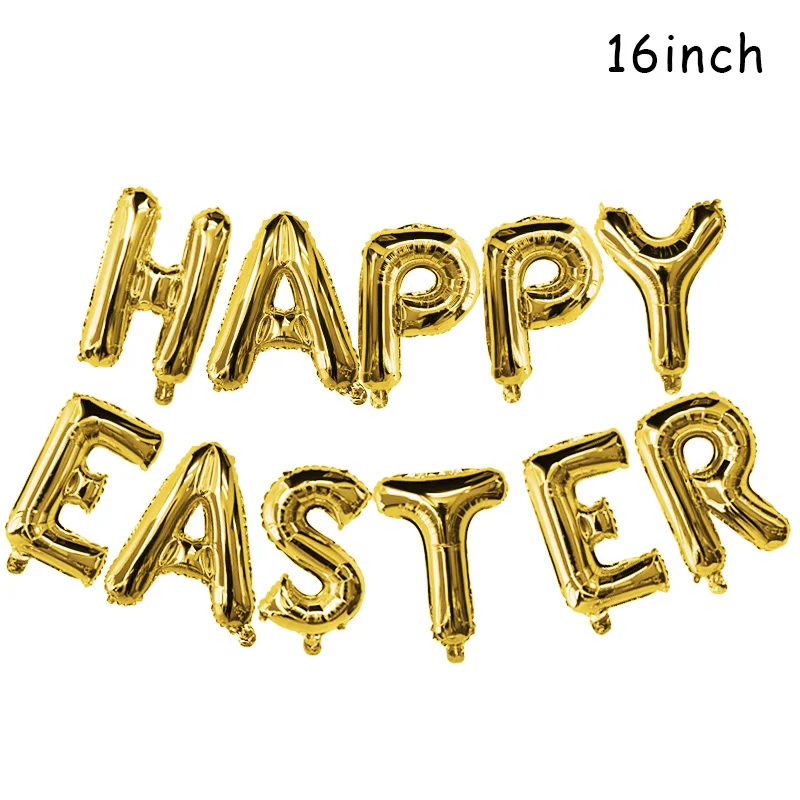 easter balloons Cyuan Happy Easter декоративные временные тату наклейки пасхальные вечерние сувениры для детей пасхальные Стикеры с яйцом счастливые пасхальные принадлежности - Цвет: easter balloons