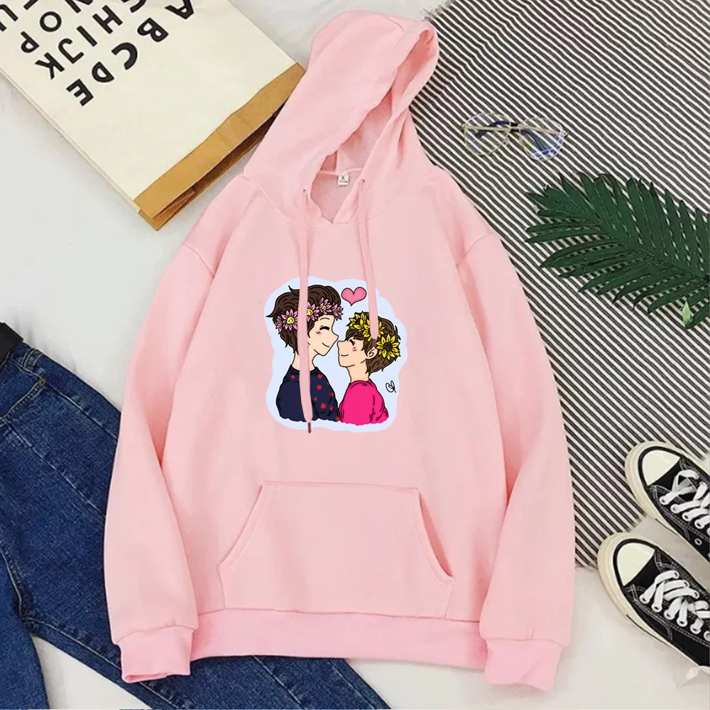 

Vintage Sweatshirt Daisy and Sunflower Pink Hoodies Casual Fashion Tops Fall 2021 Vintages Cartoon New