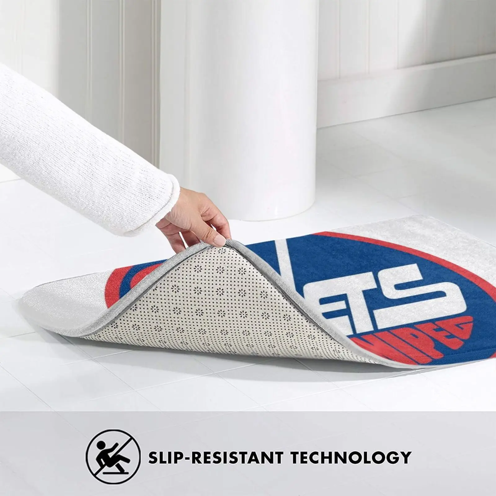 Коврик противоскользящий с логотипом старой школы мягкий домашний для спорта и