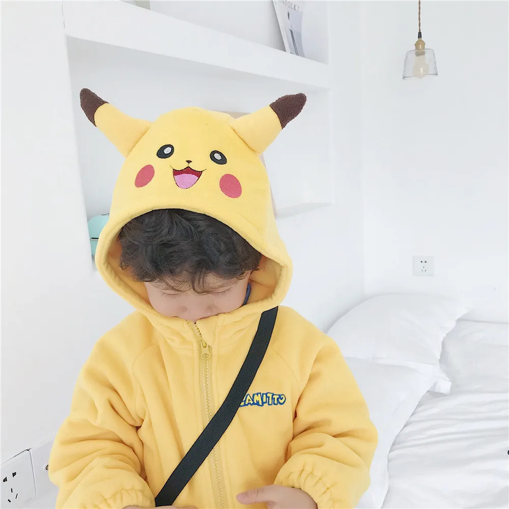 Tonytaobaby/зимняя одежда; новое бархатное пальто с рисунком для маленьких мальчиков и девочек; детская куртка