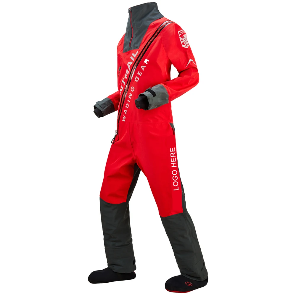 Waterproof Dry Suit One-piece Drysuit Wading for Kayak Canoe ATV/UTV Water Sport Wader Finn-Trail Men Women Wetsuit | Спорт и