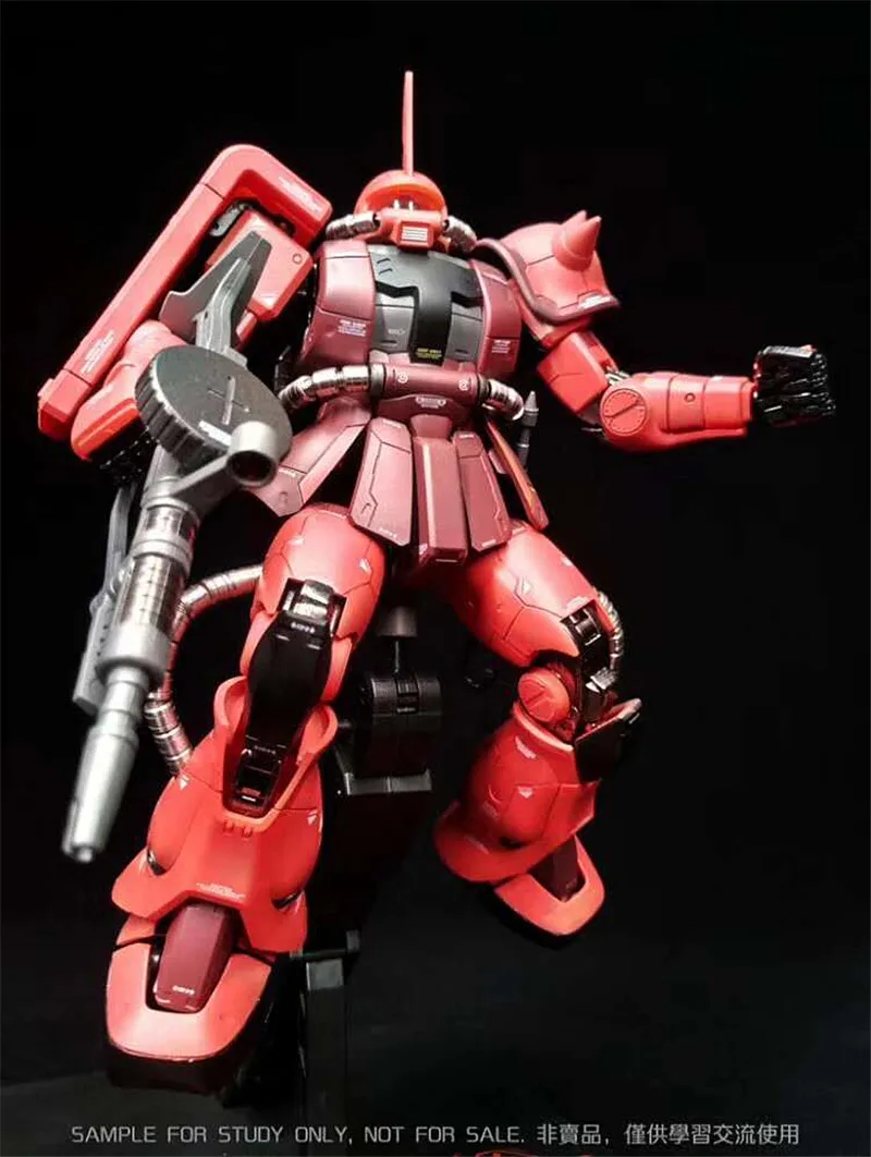 Металлический солдат MS 02 MB MG 1/100 Zaku Char Red gunдамская металлическая Готовая модель DM023