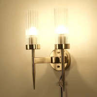 modern style fixture gold wall lamps simple elegance indoor wall sconce light living room bedside corridor stairs lighting