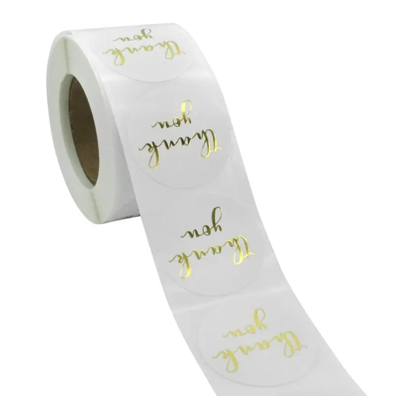 

500pcs Thank You Handmade with Love Stickers Seal Label for Wedding Christmas 95AA