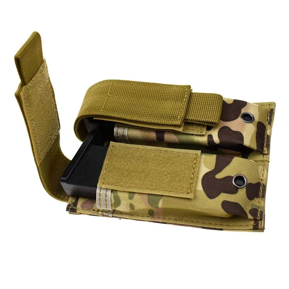 9 мм Molle нейлоновый Тактический двойной чехол для пистолета журнала закрытая