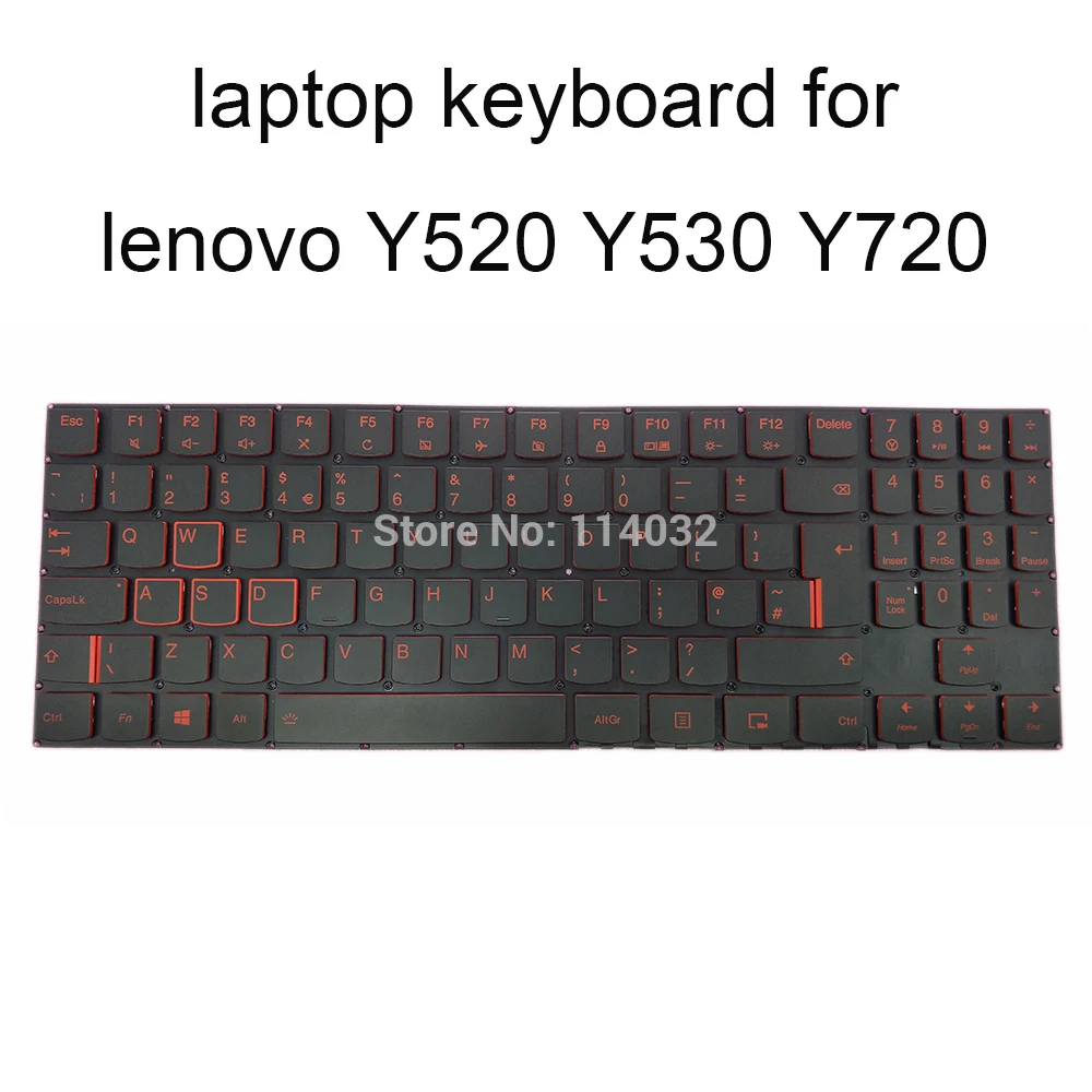 Клавиатуры с подсветкой для ноутбука lenovo Y520 Y720 Y530 фотодизайн 80WK английская