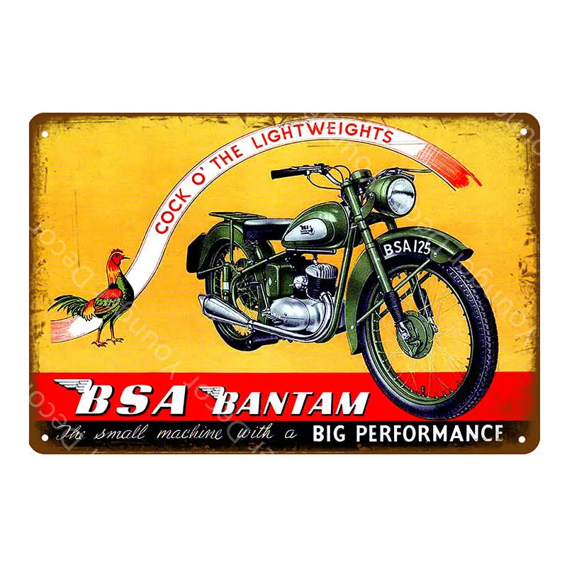 YD5384G Классический Ариэль мотоциклы металлические жестяные знаки Vespa электромобиль плакат для гараж; клуб магазин домашний декор винтажное украшение для стен - Цвет: YD5384G