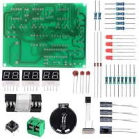 6 digit diy digital electronic clock kit at89c2051 chip alarm clock kit pcb soldering practice learning kits