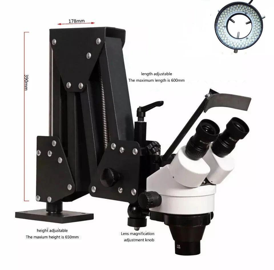 Бинокулярный стерео микроскоп для ремонта ювелирных изделий 20X/40X|Инструменты и