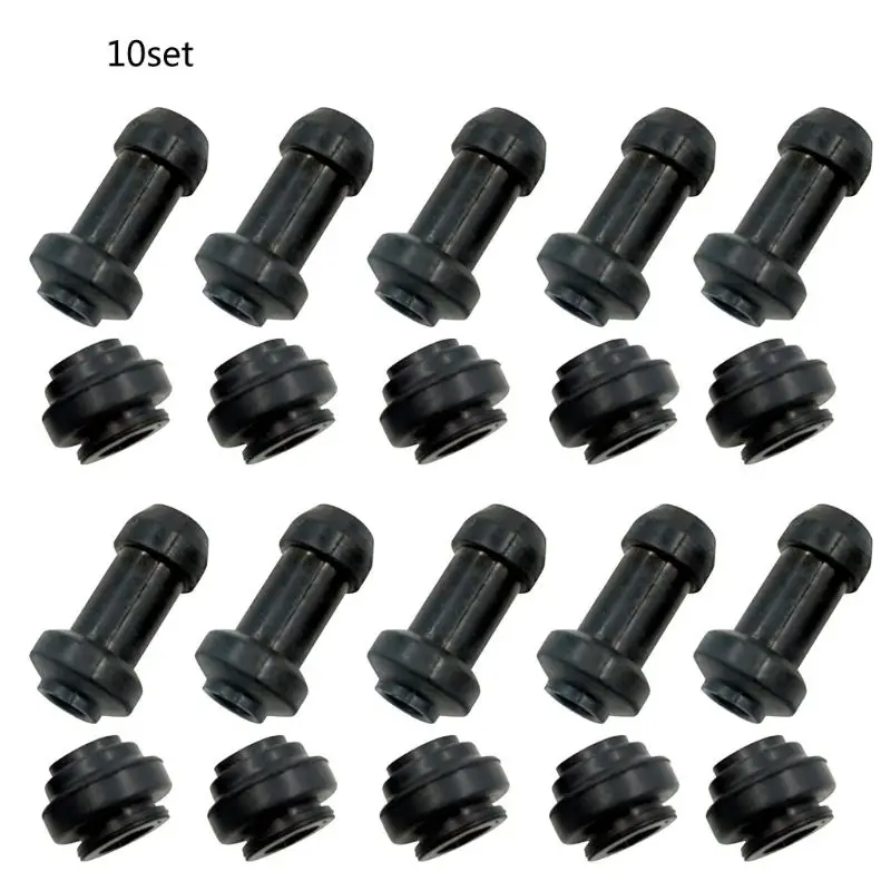 

10Set Motorcycle Scooter Brake Upper Lower Pump Caliper Shock Absorber Sleeve Rubber Waterproof Cap Dust Cover