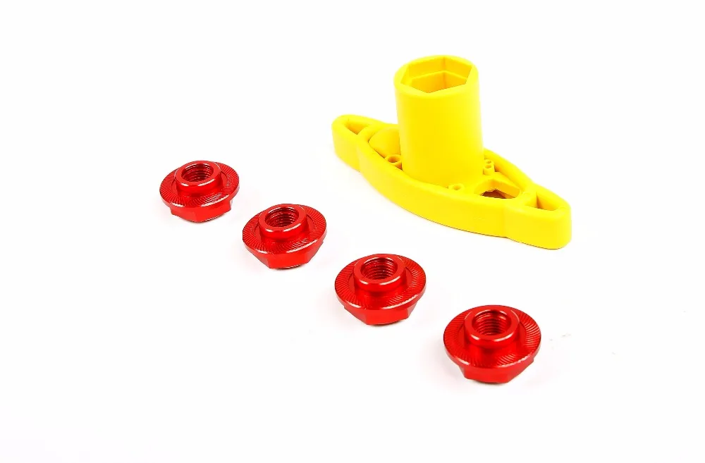 Пластиковый гаечный ключ и алюминиевая гайка колеса для 1/5 Losi 5ive T Rovan Lt King Motor X2 Rc