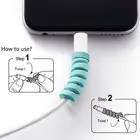 Спиральный кабель Защитная крышка для Apple iPhone usb зарядный кабель шнур восхитительный защитный рукав для телефонов шнур оптовая продажа спираль кабель защита кабель спираль на зарядку спираль кабель