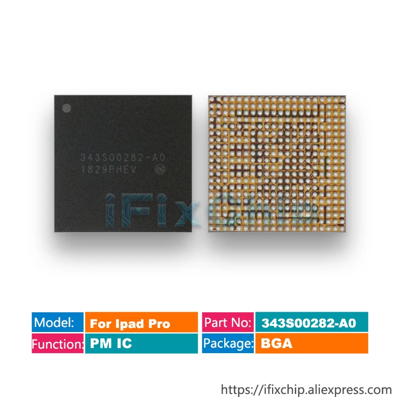 

1-5pcs/lot 343S00282-A0 For iPad Air3 Mini5 Main Power IC 343S00282 Big Power Supply Chip PMIC PM IC 343S00282-AO