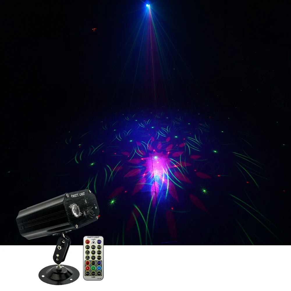 Sharelife Мини RG лазерный Gobos с RGB светодиодный проектор эффектом смешивания света