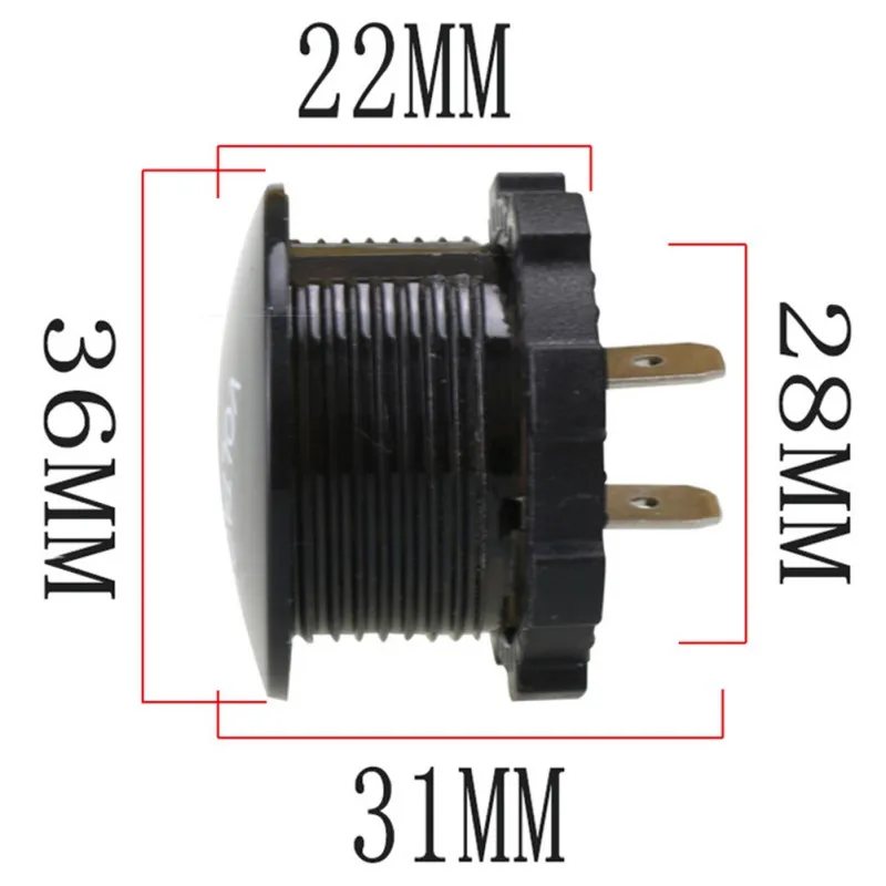 Цифровой водонепроницаемый вольтметр со светодиодной панелью и аккумулятором