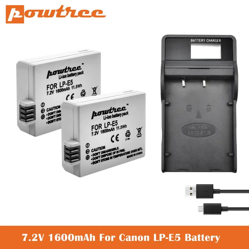 LP E5 сменный аккумулятор светодиодный светодиодное зарядное устройство для Canon EOS