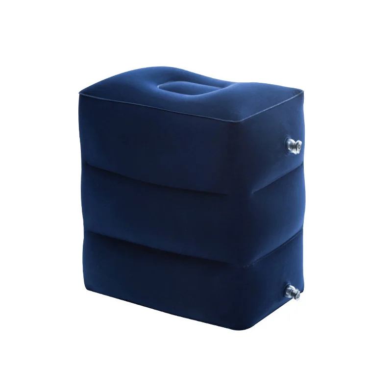three layers Adjust Portabl надувная подушка для путешествий, подушка для ног, регулируемая высота, подставка для ног, для отдыха, для самолета, офиса, дома, аксессуары - Цвет: three layers Adjust