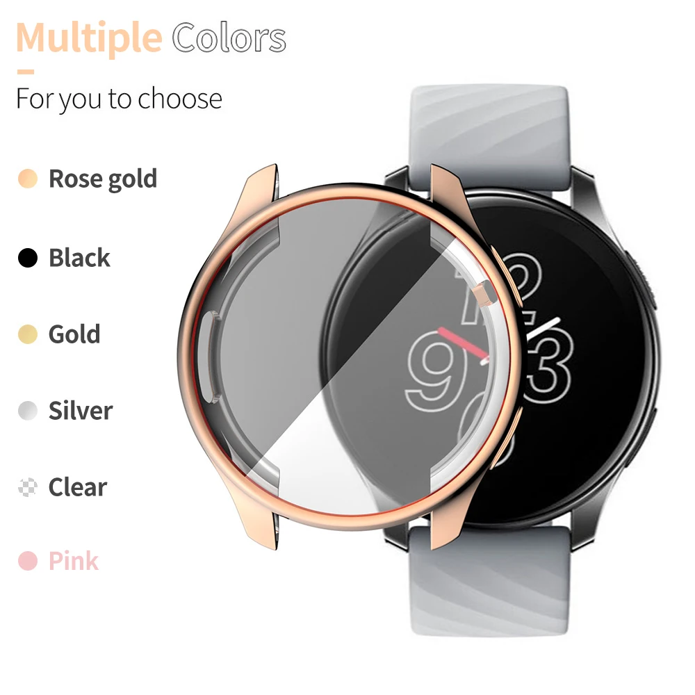 Lightweight Soft Case for Oneplus Watch Cover Screen Protector Bumper for One Plus Slim TPU Shell Smartwatch Accessories