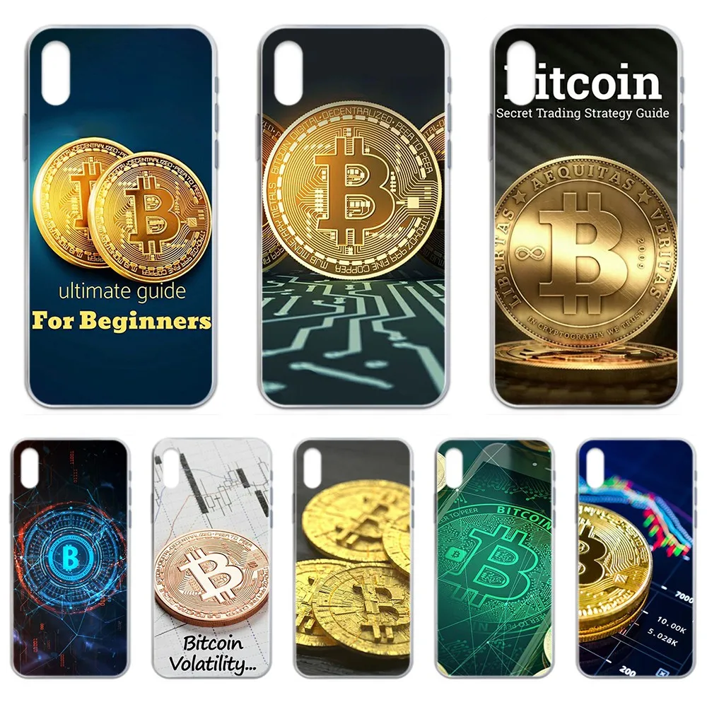Прозрачный чехол для телефона с рисунком Биткоин денег денежных средств 3D iphone 4 4S
