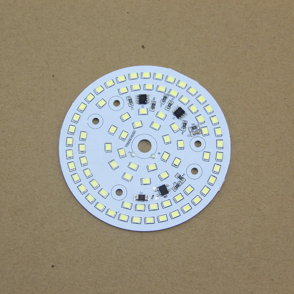 

10PCS/lot Heat Sink Aluminum Base Plate LED PCB Board With SMD2835 IC Integrated DIY For Bulb Lamps