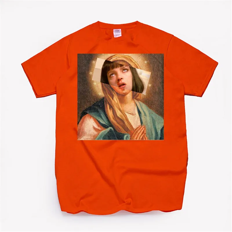 Футболка женская хлопковая унисекс одежда для скейтборда Рождества Дева Мария