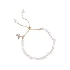 Элегантные ювелирные изделия браслет из барочного жемчуга очаровательные бабочки браслет из натурального пресноводного жемчуга свадебный браслет для невесты