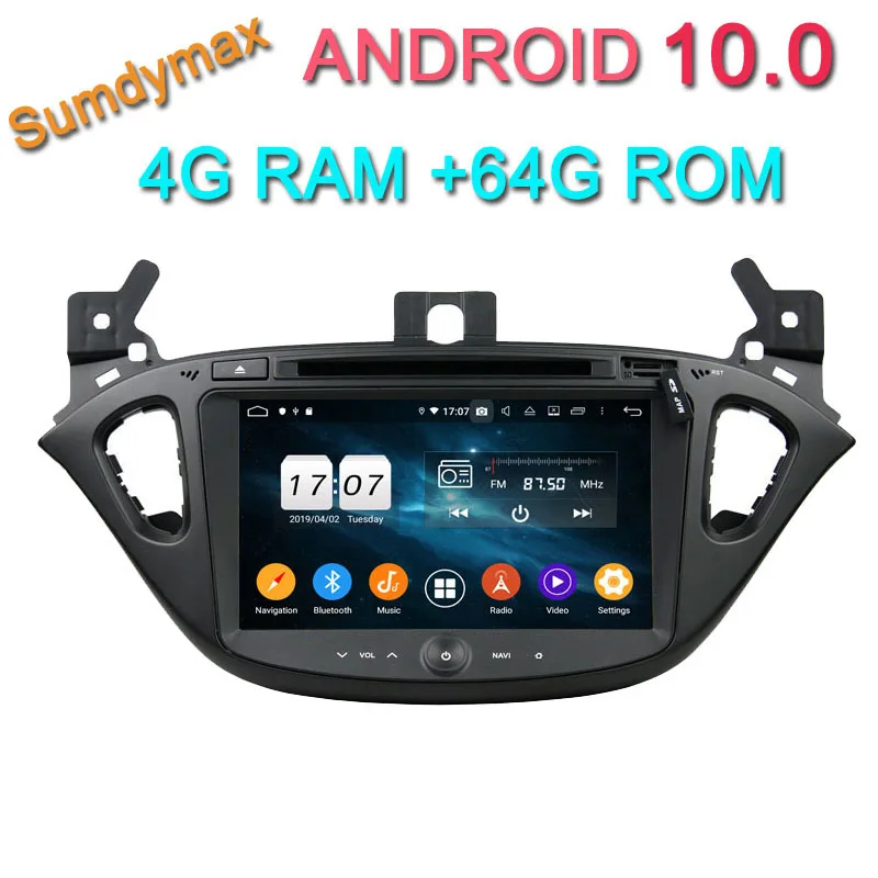 Octa core two din android 10 car audio stereo for opel CORSA with gps navigaiton px5 4G RAM 64G ROM built in wifi mirror link | Автомобили