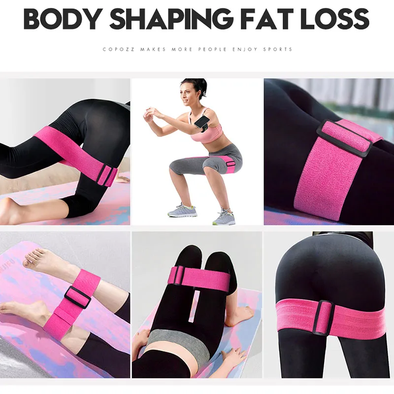 Эластичная эластичная лента на бедрах Фитнес тренировка Пилатес тренажерный зал