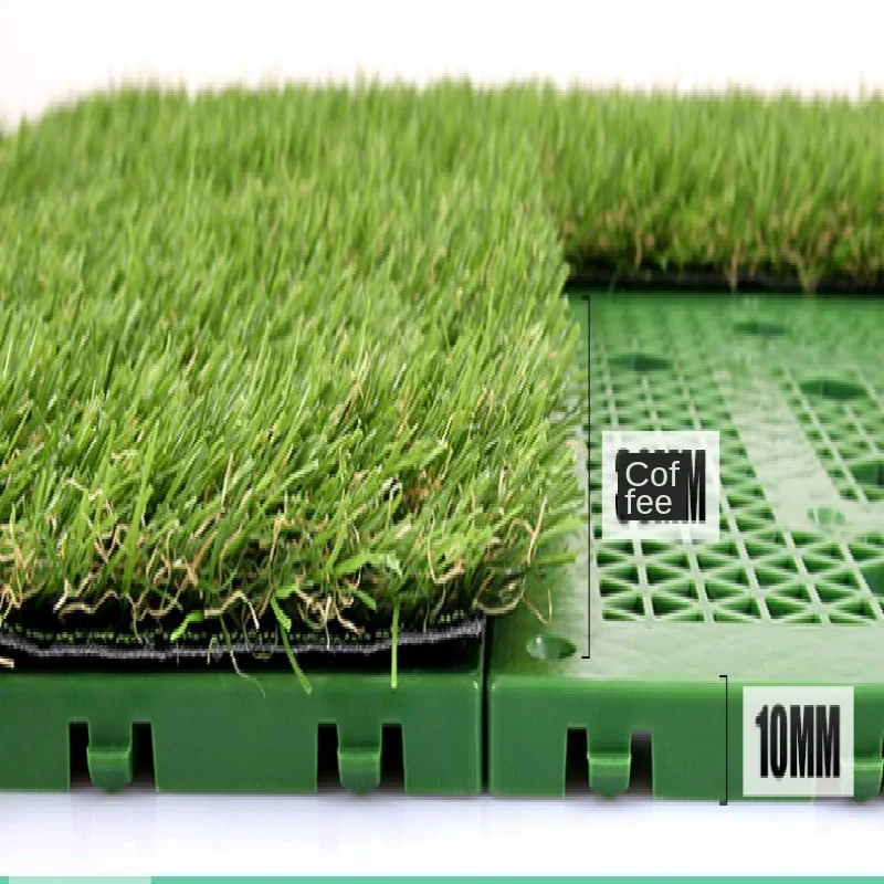 저렴한 10PCS/CTN 인공 잔디 발코니 바닥 매트와 잔디 매트는 잔디 실내 및 실외 지상 장식을 Spliced 수 있습니다