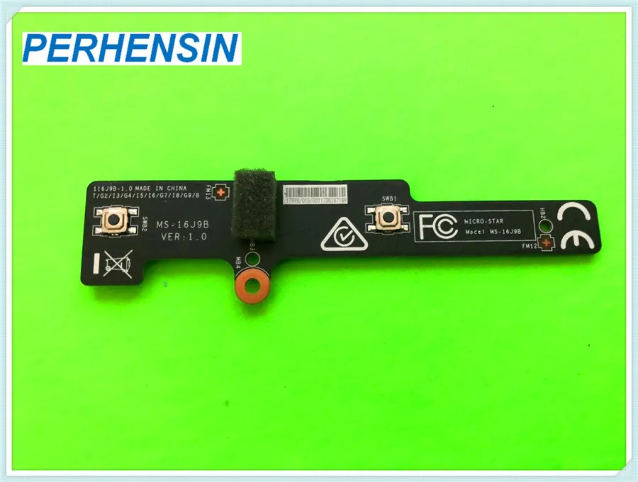 

MS-16J9B FOR MSI Power / Reset BOARD GE72VR 6RF MS-1179B GE62VR M067010SS2181-03