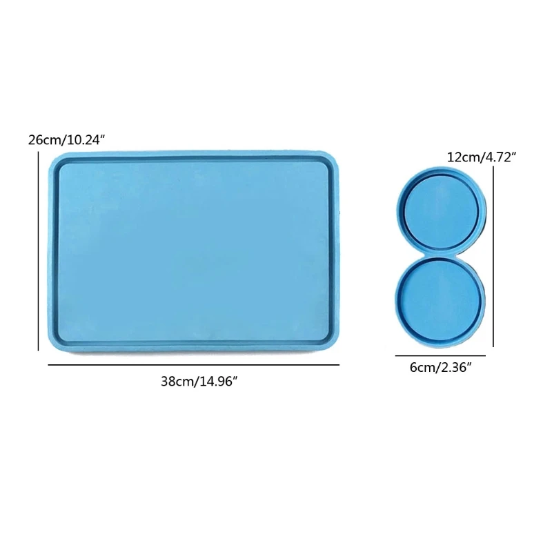 

Makeup Box Tray Epoxy Resin Mold Rouge Case Silicone Mould DIY Crafts Casting