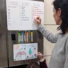 А3 А4 Размер сухой стирания магнитная доска для холодильника белая доска магнитные маркеры ластик меню планировщик ежедневной недели Органайзер лист