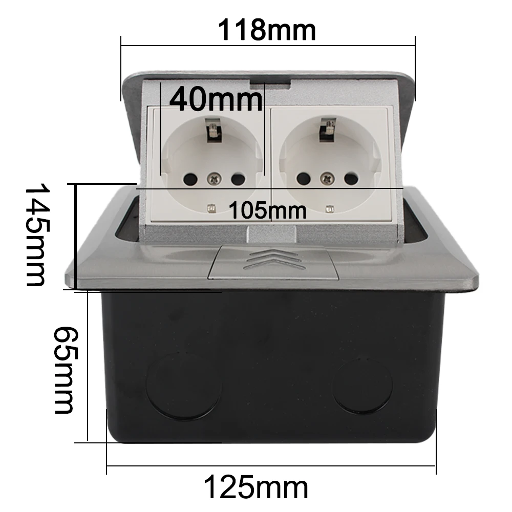 Выдвижная розетка из алюминиевого сплава 250 В 16 А | Обустройство дома