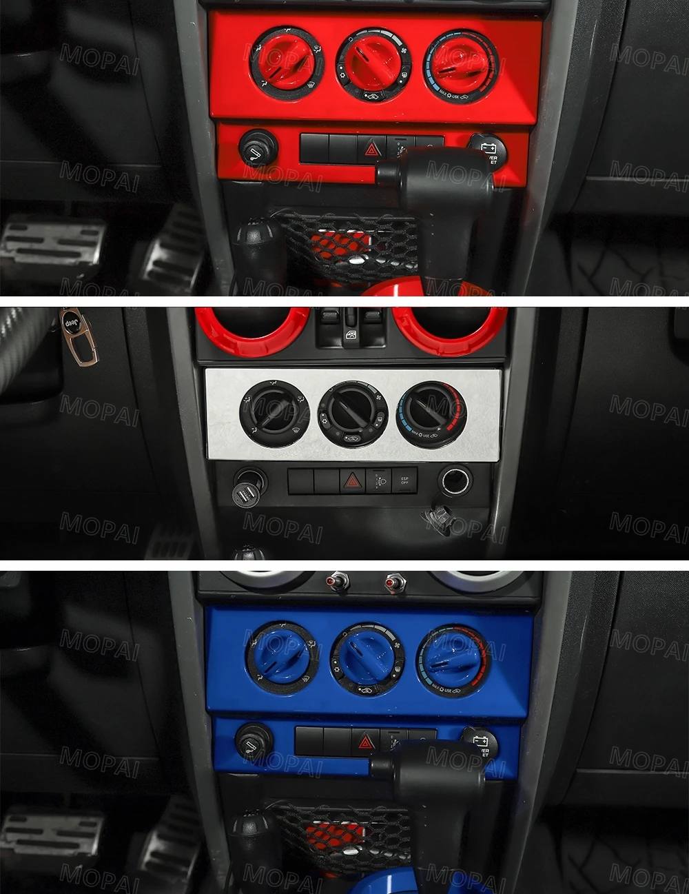 MOPAI наклейки для салона автомобиля для Jeep Wrangler JK 2007-2010 Автомобильная Центральная навигация кондиционер декоративная крышка автомобильные аксессуары