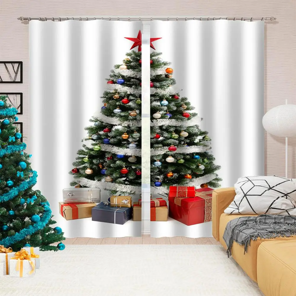

Luxury Blackout 3D Window Curtain For Living Room Custom christmas curtains Decoration curtains