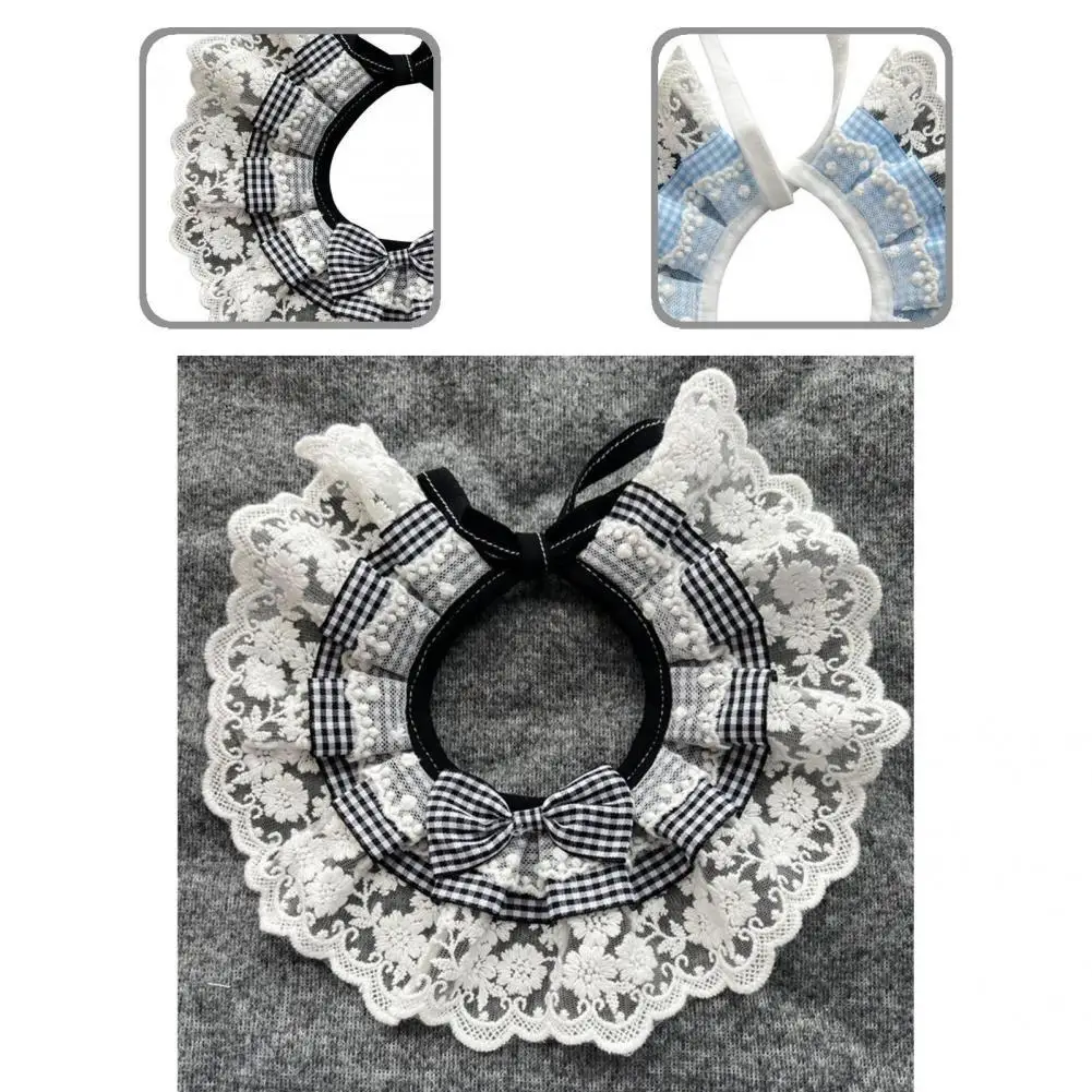 

Tear-resistant Cotton Teddy Dog Small Pets Saliva Bow-tie Decor for Puppy Shop