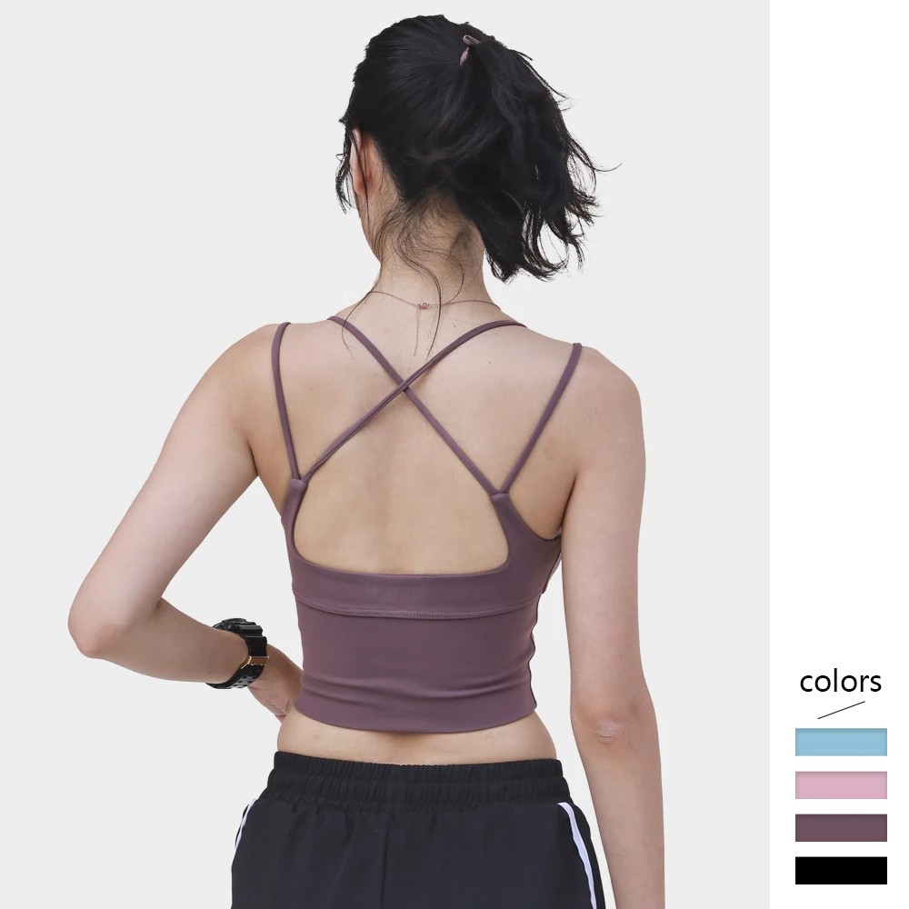 Женский бюстгальтер для фитнеса растягивающийся с дышащей сеткой бега