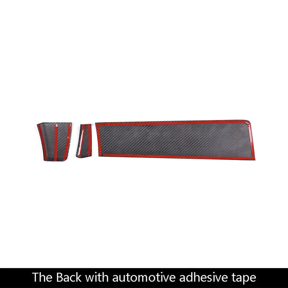 

3Pcs Real Carbon Fiber Interior Center Console Decoration Panel Trim for Porsche MACAN 2018-2020 Car Accessories