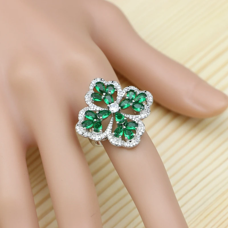 Комплект из колье и серёг серебра 925 пробы с фианитом | Украшения аксессуары