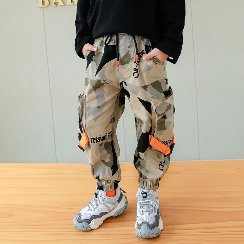 

Kids Boys Camouflage Print Pants Shorts Fashion Teenage Cargo Trousers size 8 10 12 years Spring Fall Boy Outfits