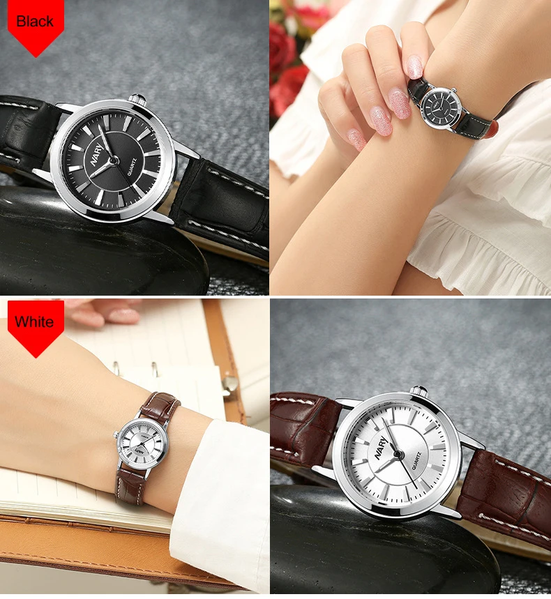 

2020 Fashion Men Watches Nary Top Brand Luxury Qaurtz Watch Men Women Leather Watch Fashion Lover's Watches Couple Watches Gift