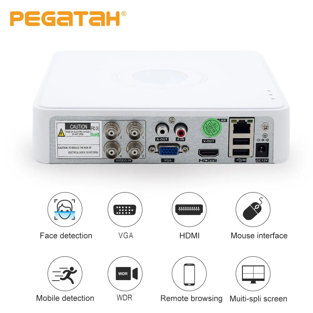 NEW HD 5MP DVR 4Channel CCTV AHD AHD-N Hybrid 1080P 5in1 Video Recorder For TVI CVI CVBS Analog Camera IP | Безопасность и защита