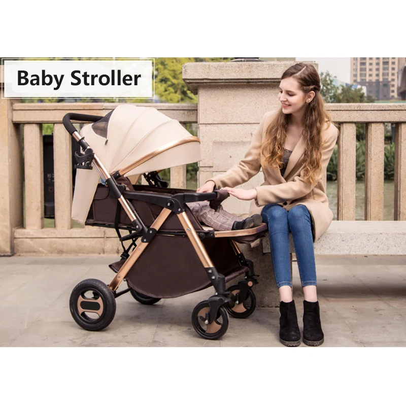 

Folding Baby Stroller High Landscape Light Weight Portable Travel Pram Children Pushchair Newborn Baby Car Carriage Kids Trolley